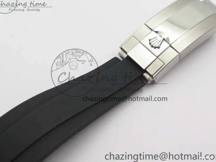 MiroTime 0316 SmartChoice Daytona 116519LN JH Best Edition Black Dial Crystal Markers On Rubber Strap A4130 (Free XS Rubber Strap) 3558